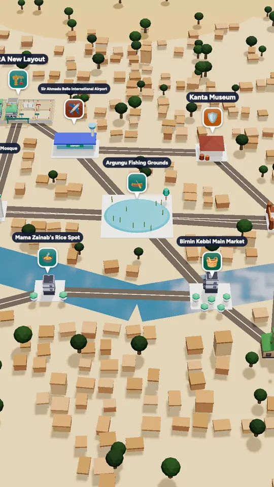 The 3D map of Birnin Kebbi in Naija Life