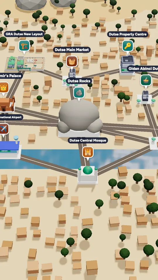 The 3D map of Dutse in Naija Life