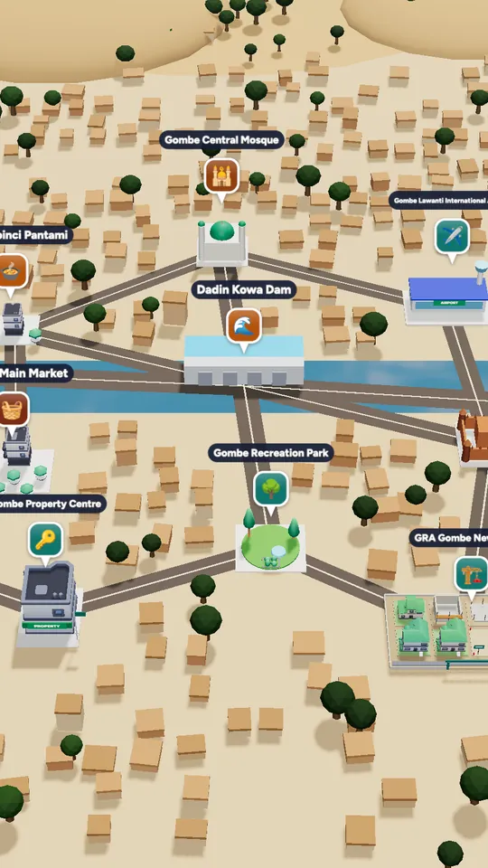 The 3D map of Gombe in Naija Life