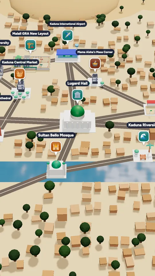 The 3D map of Kaduna in Naija Life
