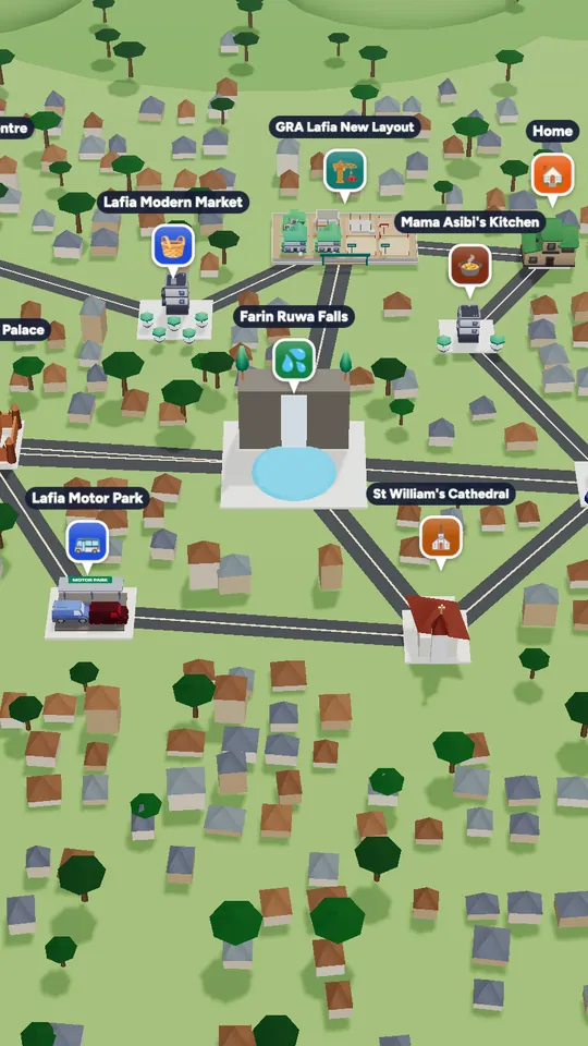 The 3D map of Lafia in Naija Life