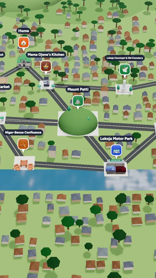 The 3D map of Lokoja in Naija Life