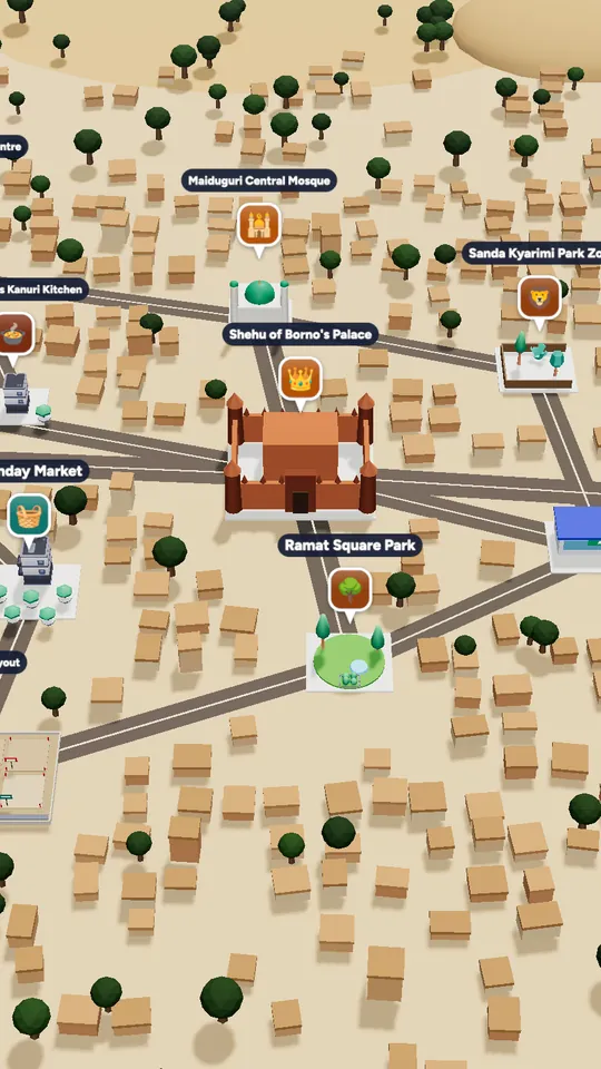 The 3D map of Maiduguri in Naija Life