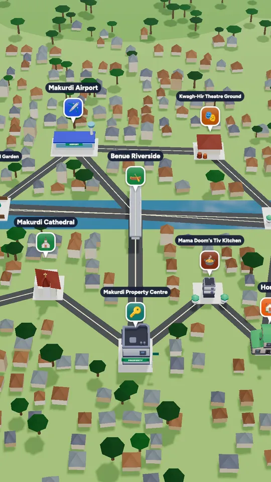 The 3D map of Makurdi in Naija Life