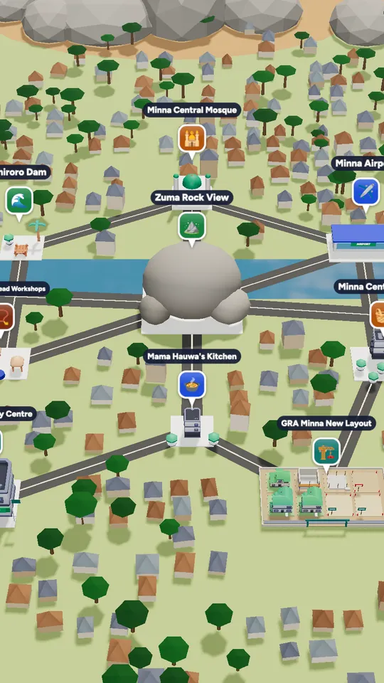 The 3D map of Minna in Naija Life