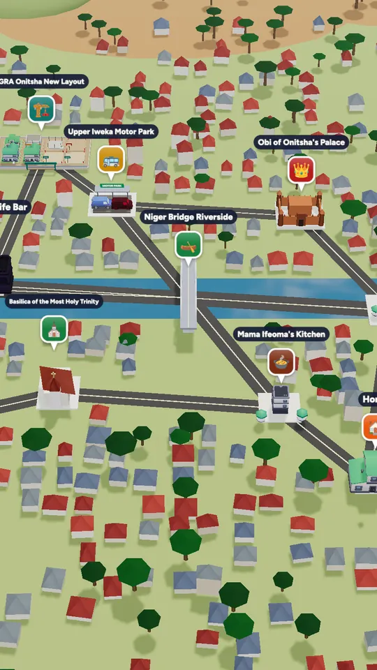 The 3D map of Onitsha in Naija Life