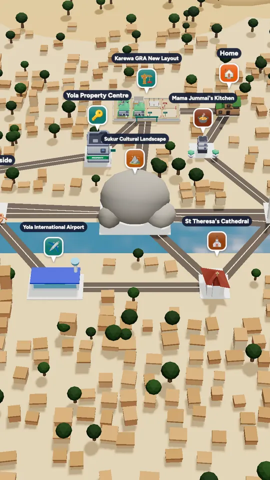 The 3D map of Yola in Naija Life
